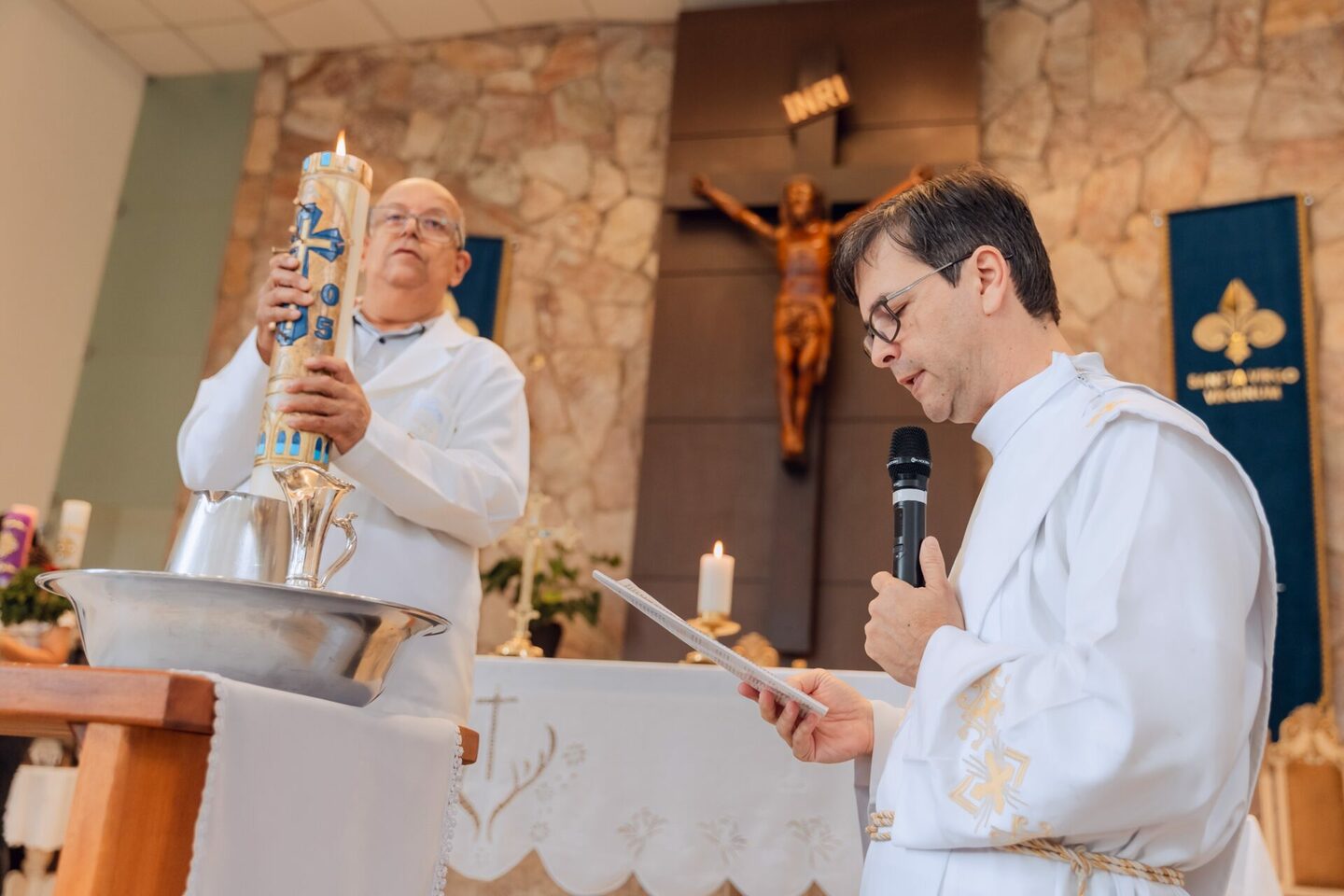 Batismo - Emanuel e Sara - Igreja Nossa Senhora da Piedade - Itabira/MG